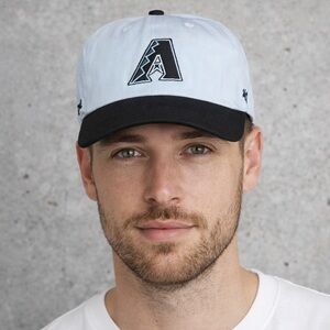 Arizona Diamondbacks White & Black Logo Baseball Hat New With Tags